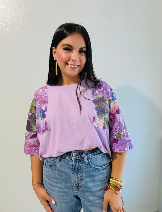 Sequin Tunic Top