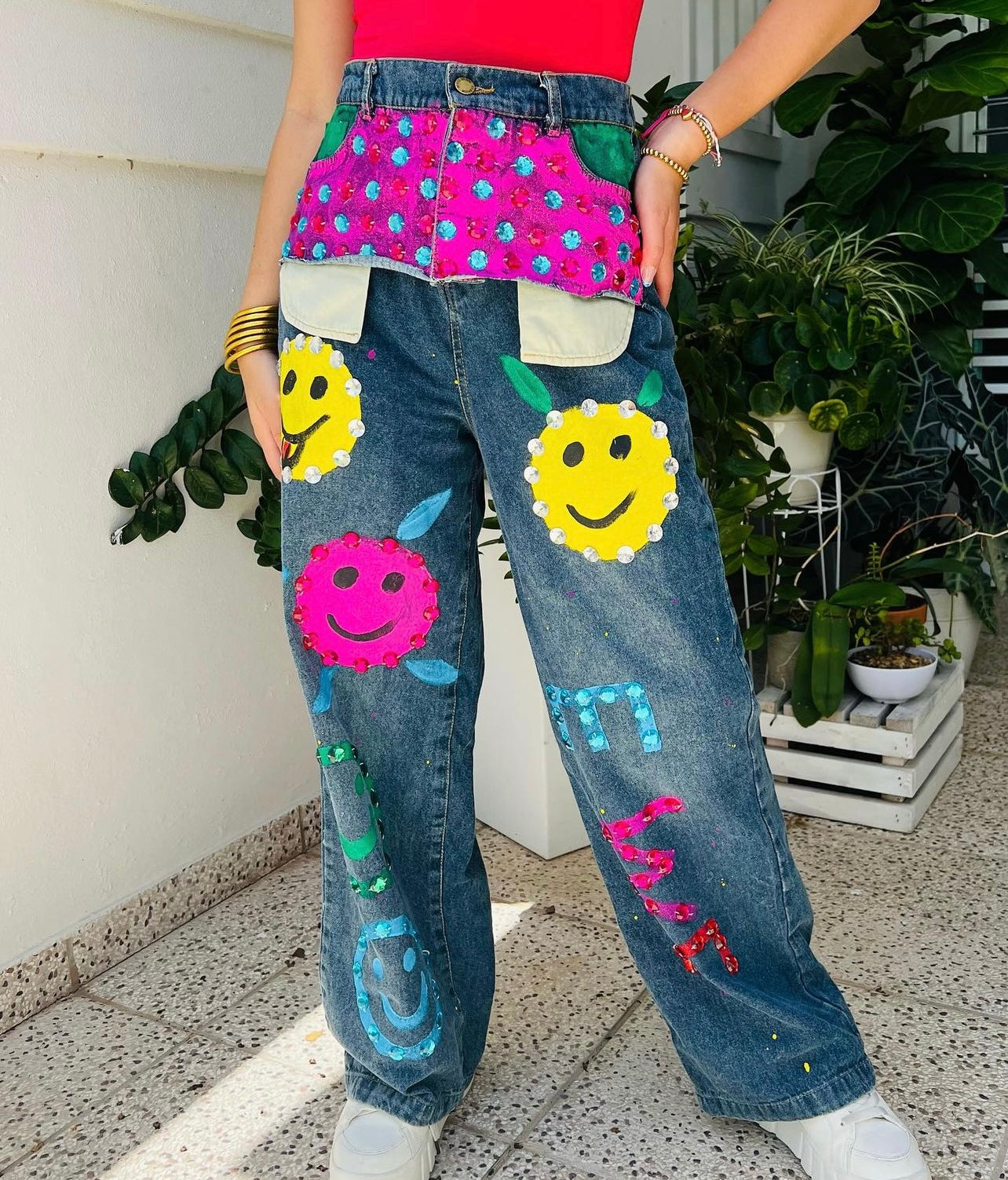 Happy Face Jeans