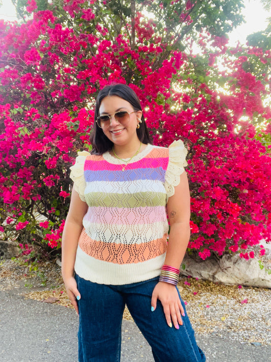 Pastel Knit Top