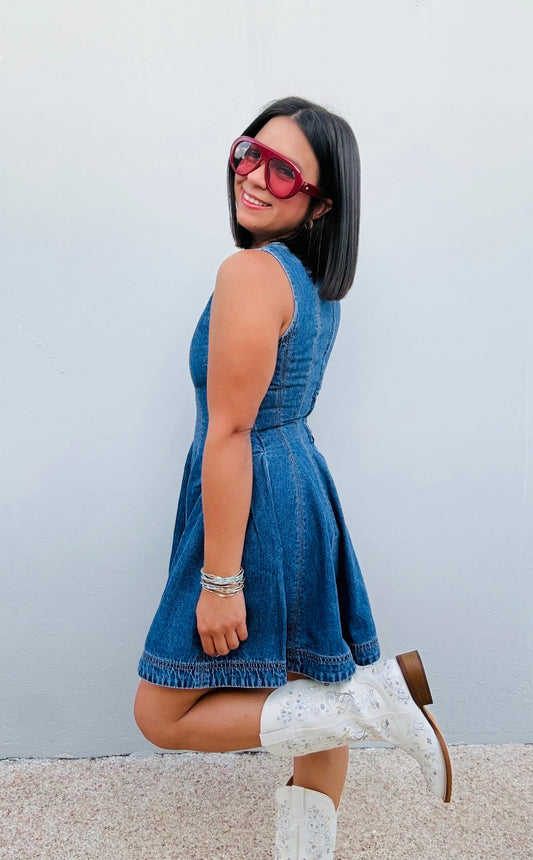 Short Denim Dress