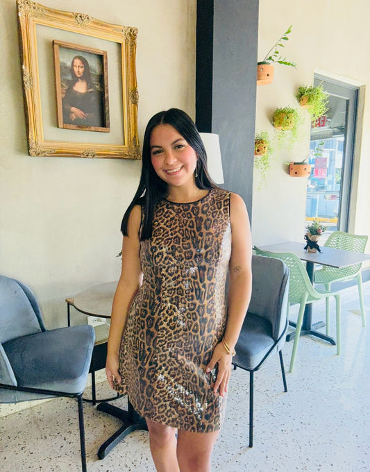 Wild Sequin Mini Dress