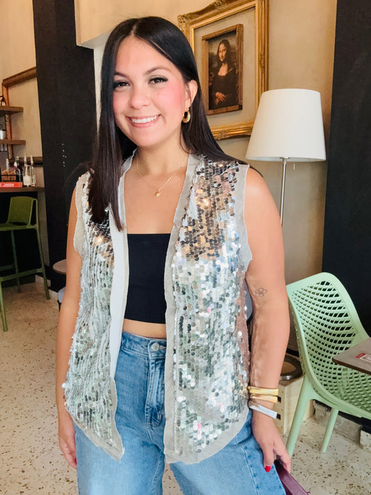 Sequin Vest