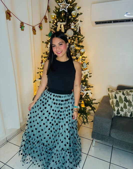 Polka Luxe Skirt