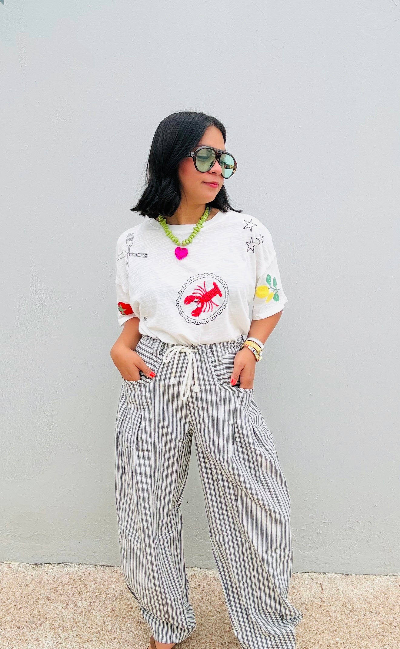 Barrel Denim Pants
