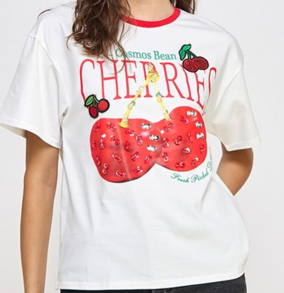 Cherries T-Shirt White